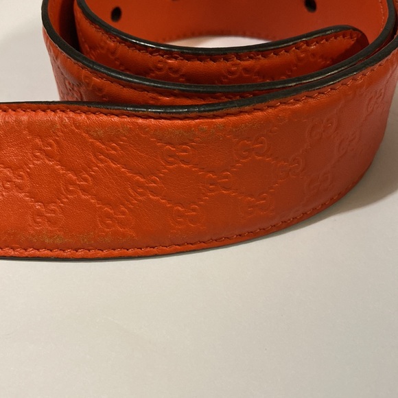 Orange Gucci Belt Authentic - Picture 6 of 6